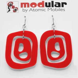 Mid 20th Earrings - MOD Statement Dangle Earrings